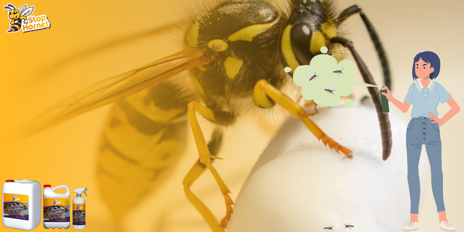 Benötigen Sie eine Anleitung zum Auftragen des Mittels gegen Hornissen und Wespen?